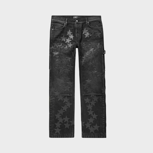 Amiri Carpenter Straight-Leg Leather Jeans