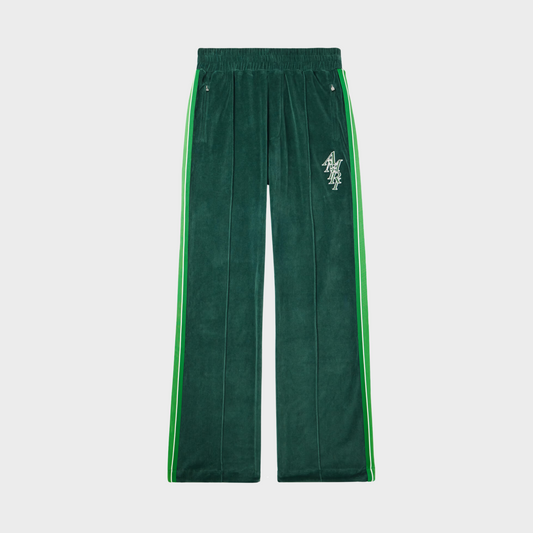 Amiri Straight-Leg Cotton-Velour Track Pants