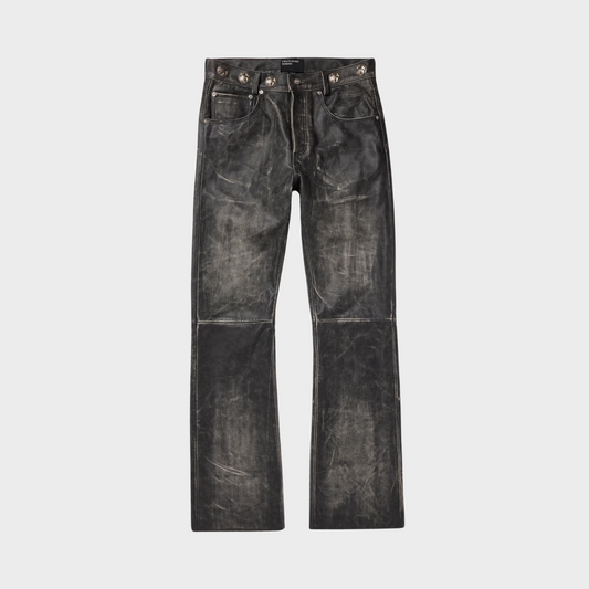 Enfants Riches Déprimés Straight-Leg Leather Trousers