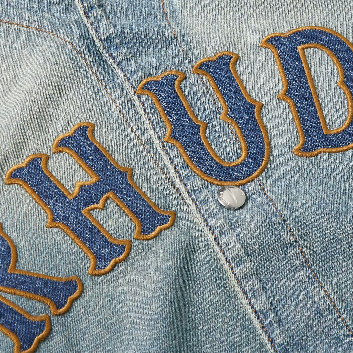 Rhude Baseball Denim Shirt